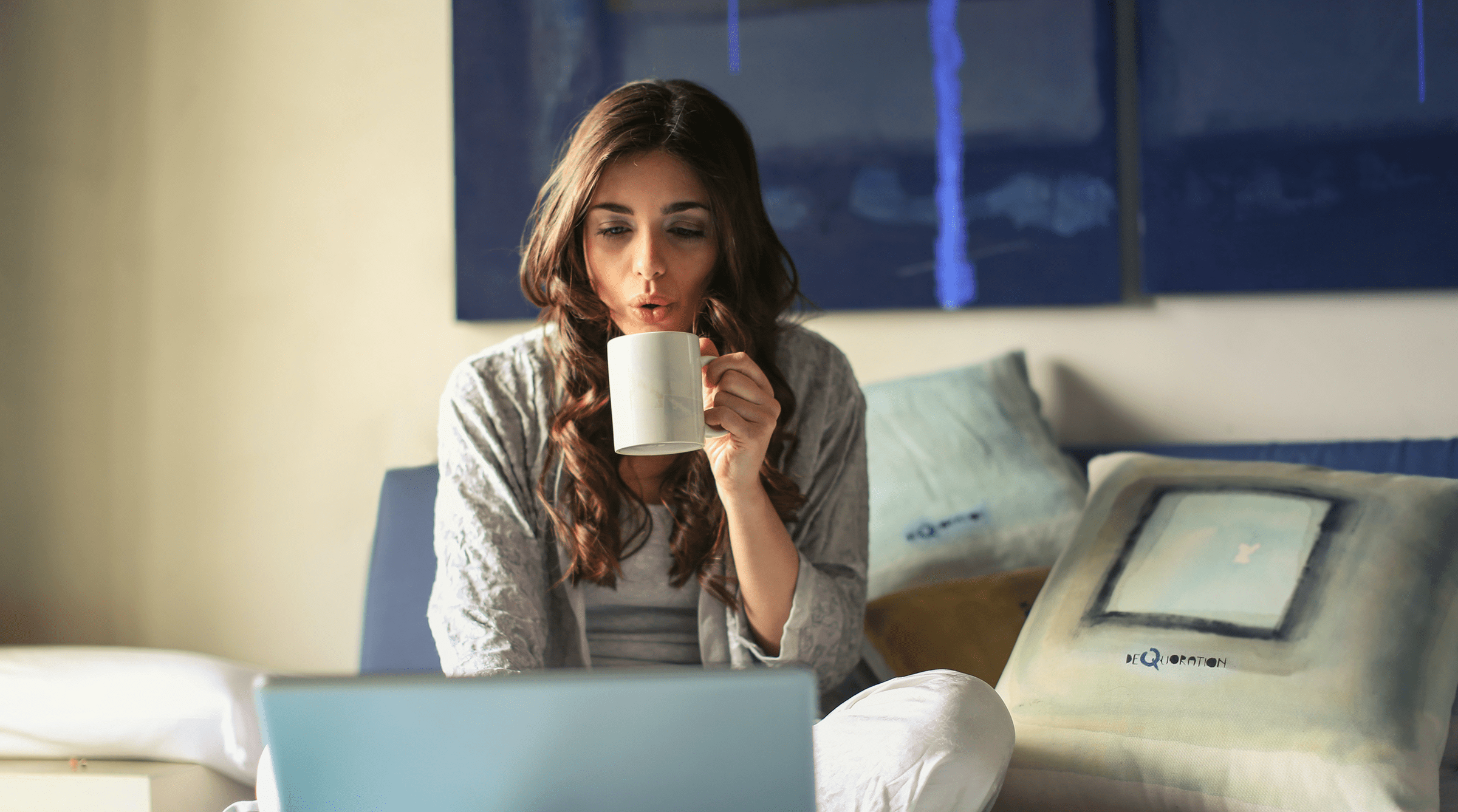 Woman and laptop